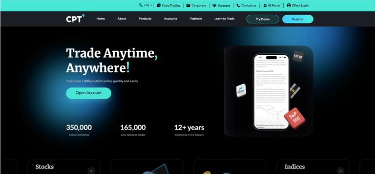 Sàn CPT Markets có nhiều ưu điểm nổi bật