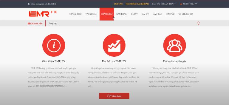 Các thành tích mà sàn EMR Forex đạt được